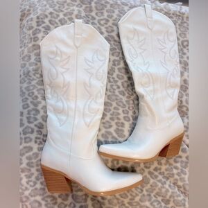 White Cowboy Boots